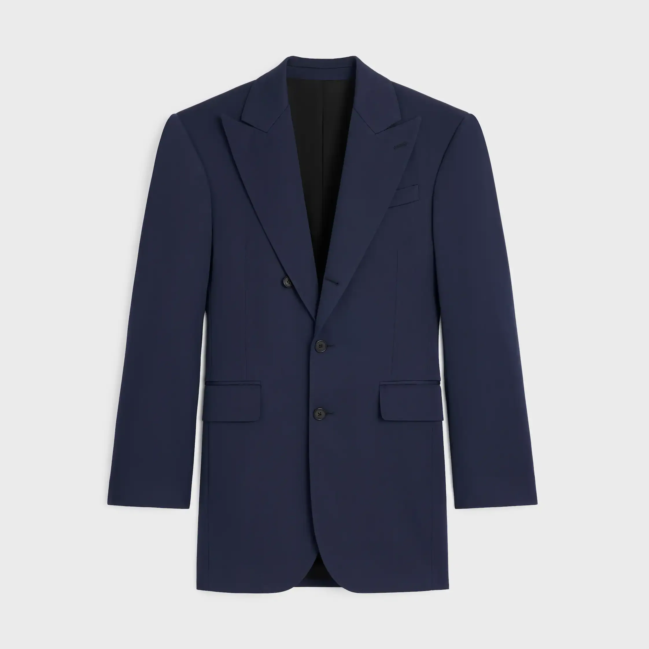 colonne jacket IN DIAGONAL WOOL