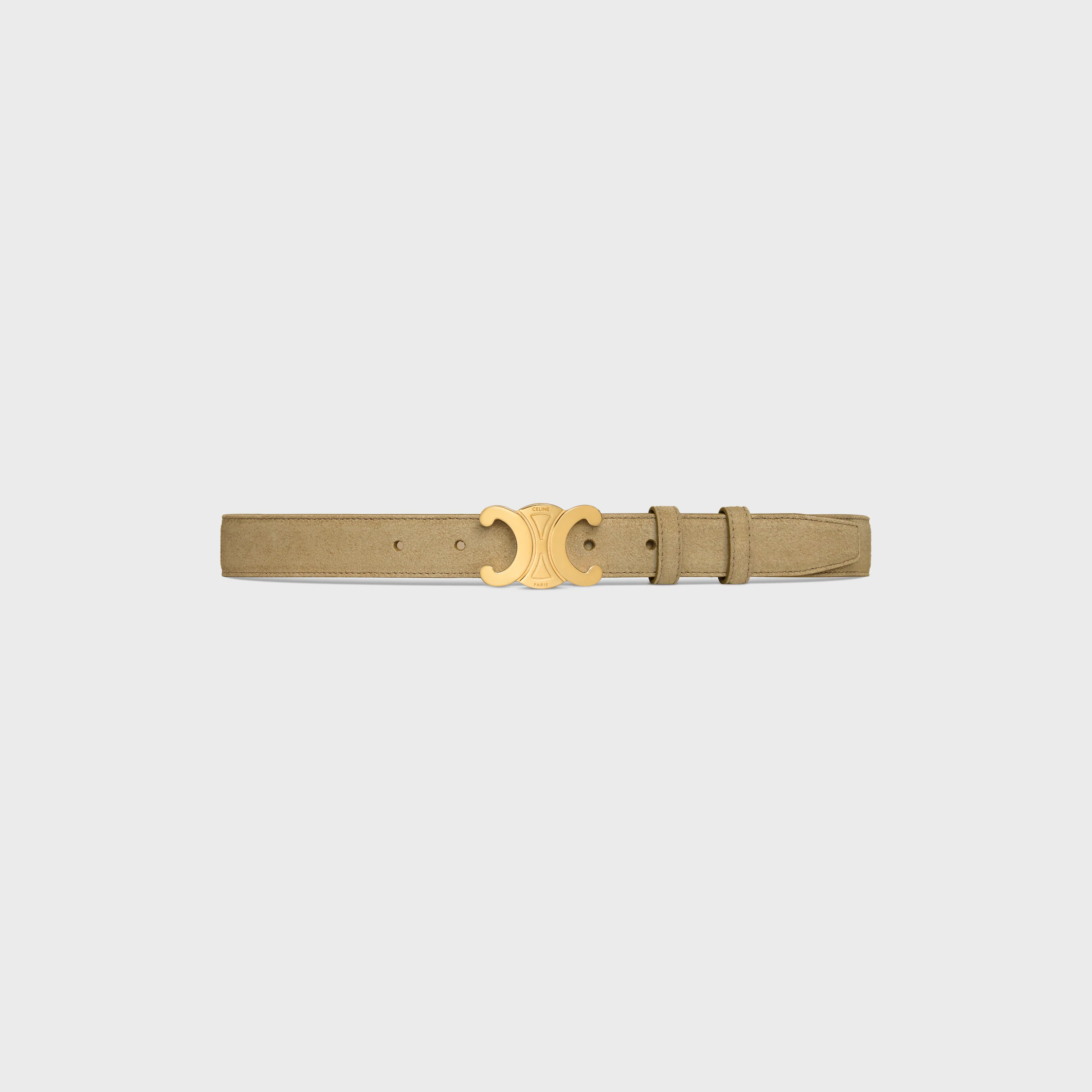 Triomphe Belt 25MM IN Suede Calfskin