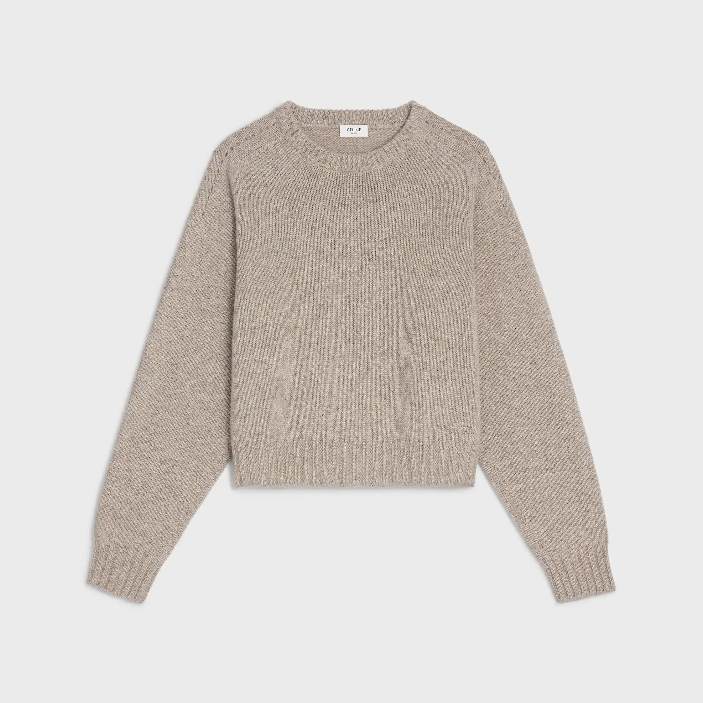 CREW NECK SWEATER IN SEAMLESS CASHMERE