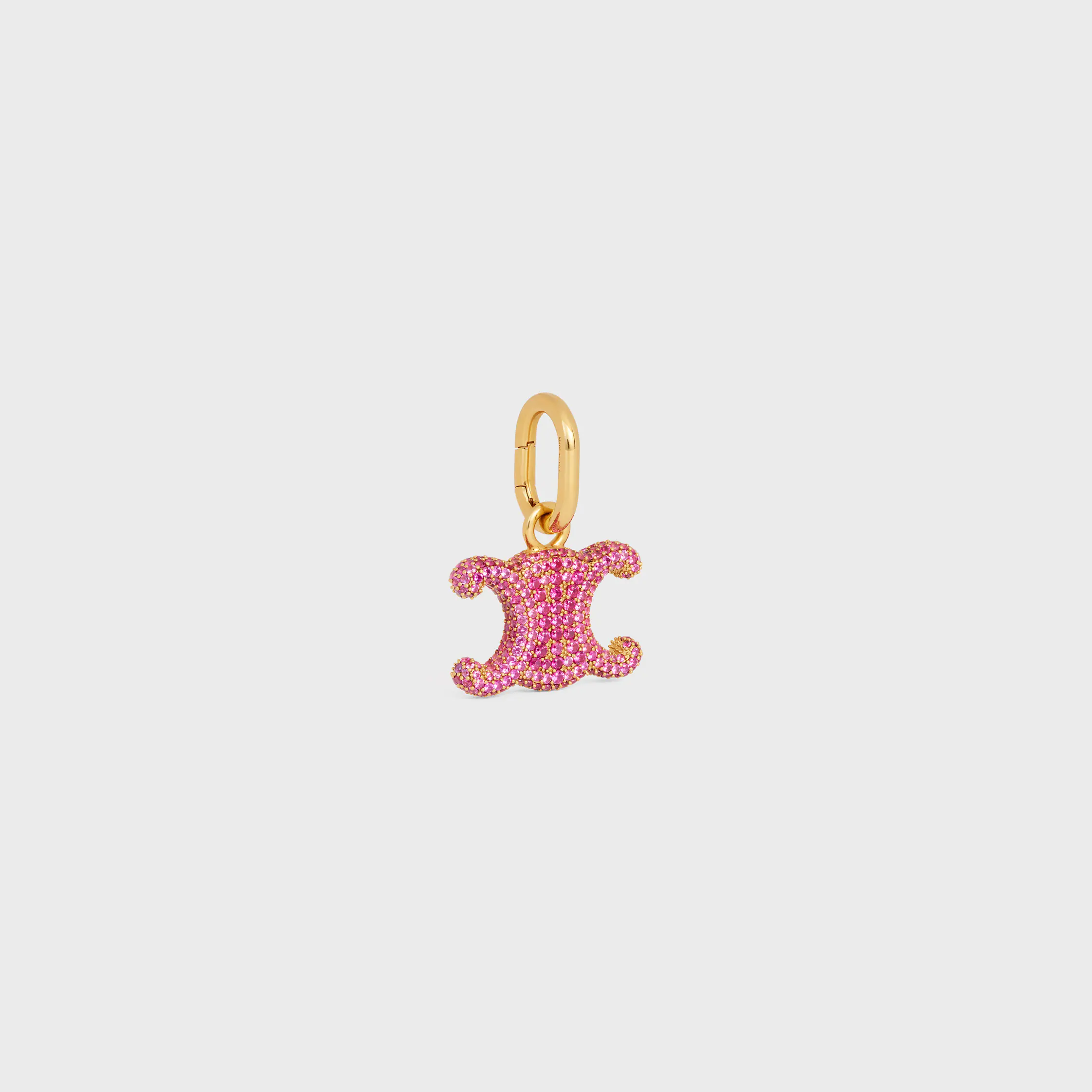 CHARMS TRIOMPHE STRASS AND BRASS WITH GOLD FINISH