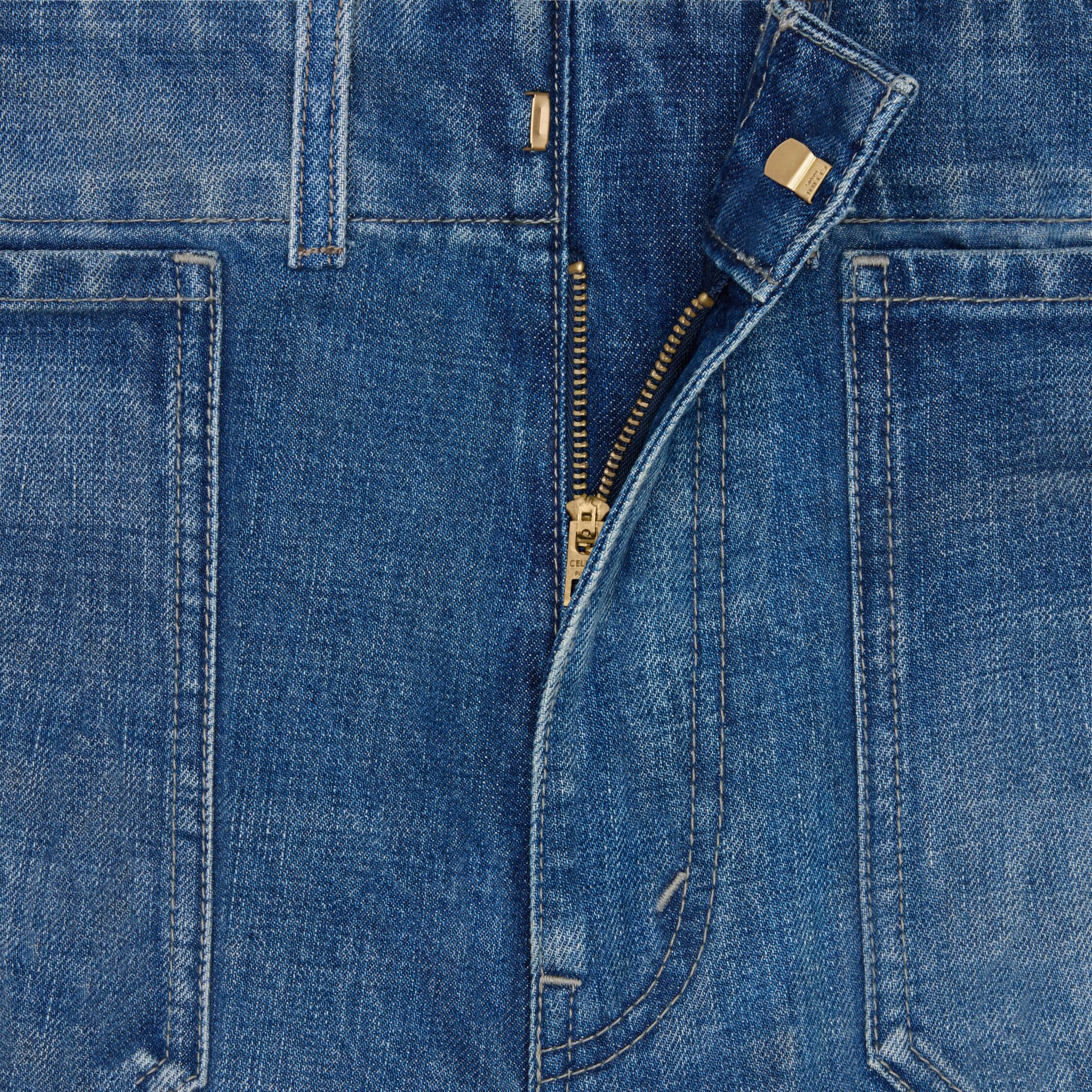 flare jeans 002 IN LIGHTWEIGHT COTTON DENIM