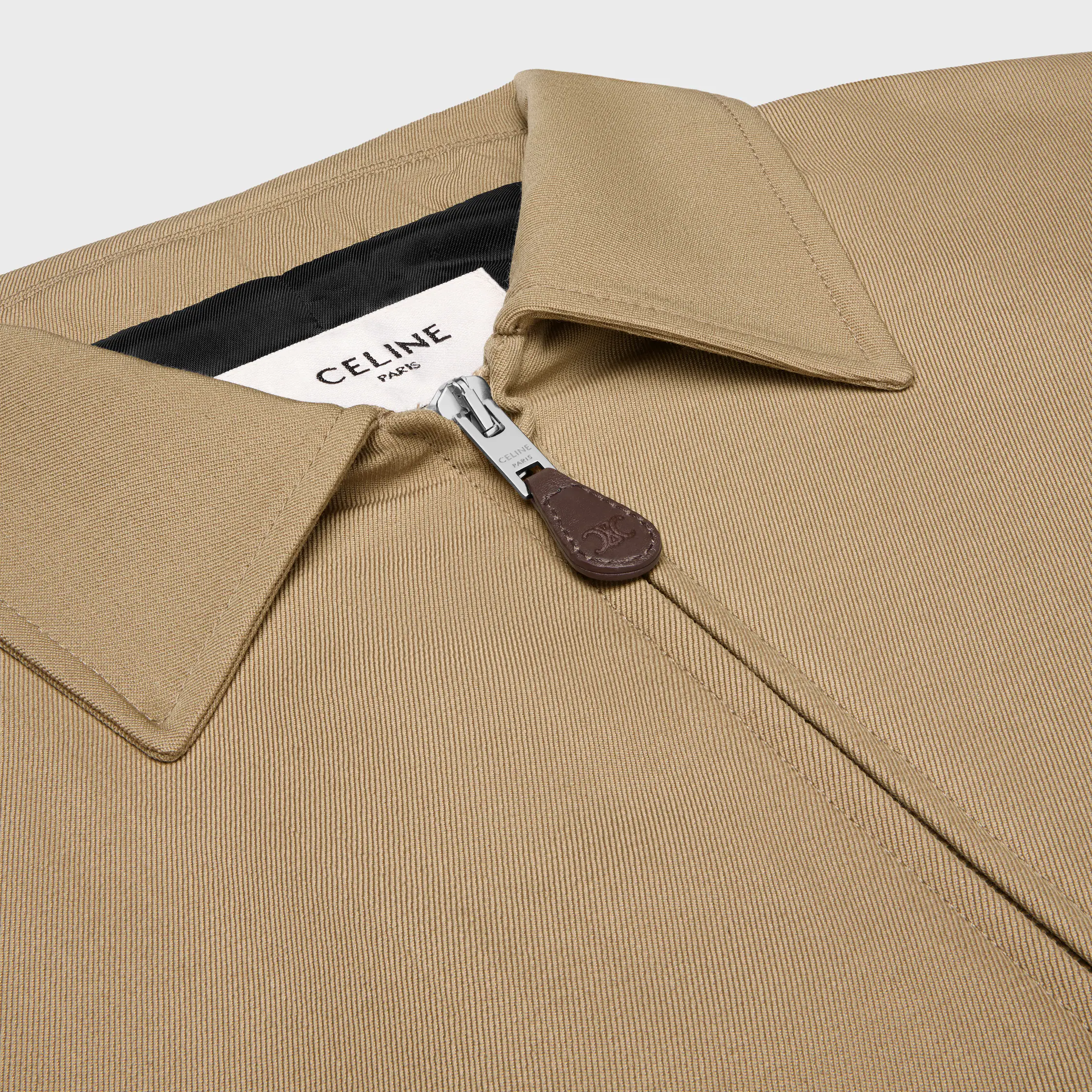 blouson IN COTTON AND WOOL GABARDINE